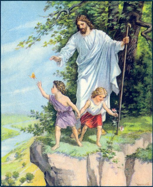 Jesus protecting children